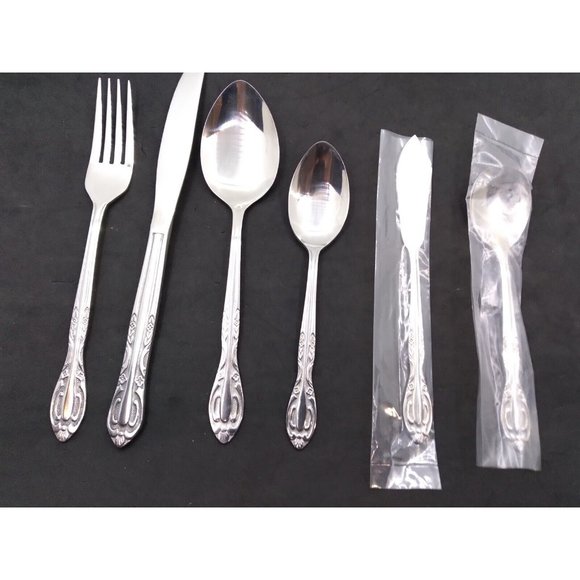 Vtg stainless steel taiwan Table ware silverware Set READ - Picture 12 of 16